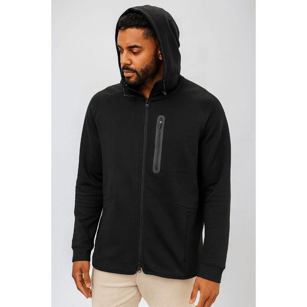 VRST Men's Pinnacle Fleece Full Zip Hoodie Black S